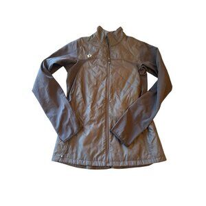 Pearl Izumi Womens Quilted Full-Zip Jacket L Black Polyester Cycling Biking